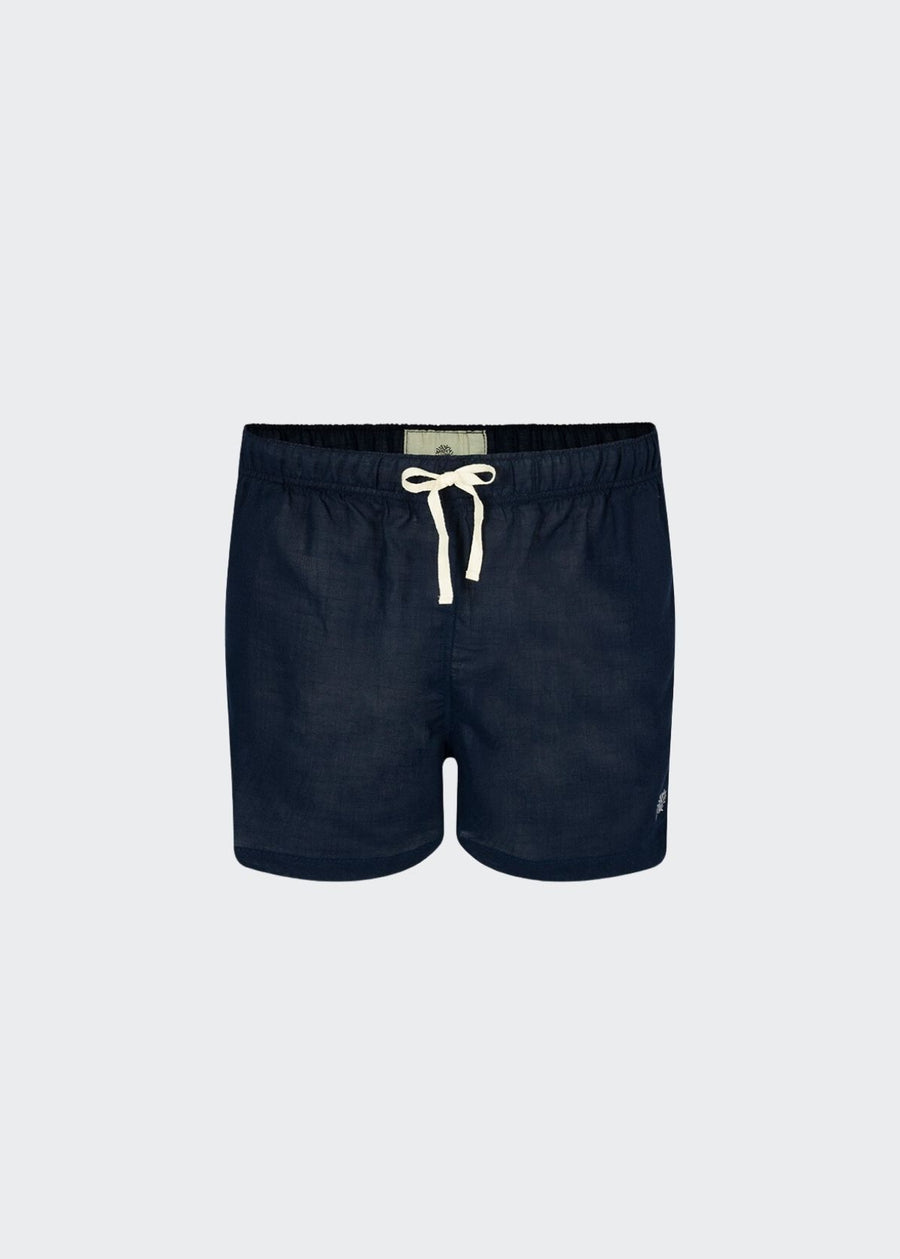 NAVY BLUE LINEN SHORT