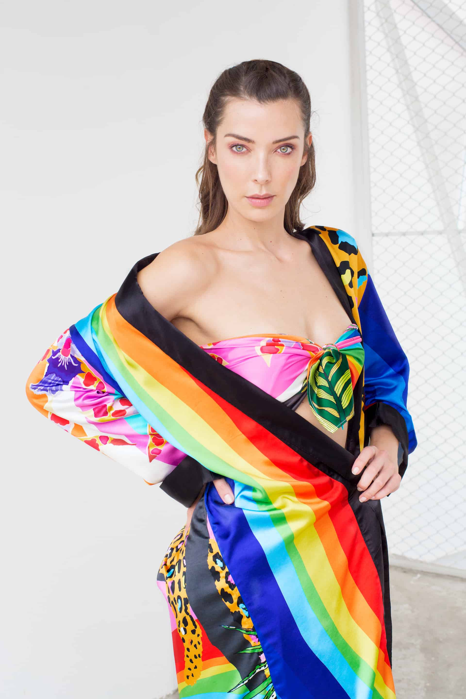 RAINBOW JUNGLE KIMONO