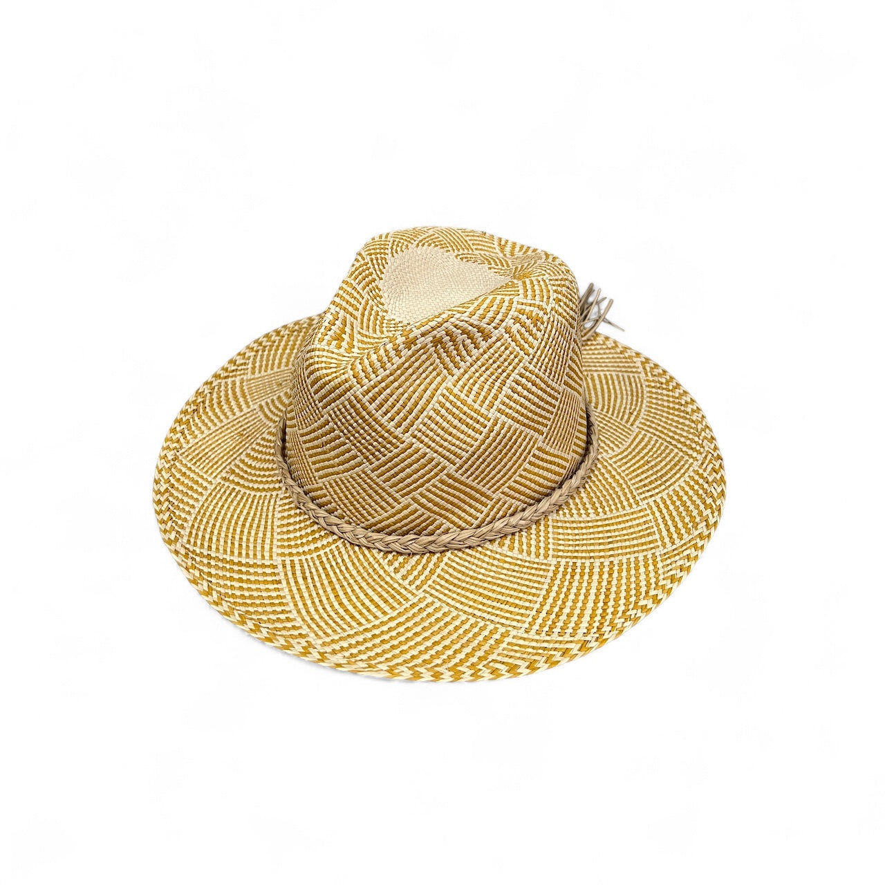 SOMBRERO FEDORA MOSAICO DORADO