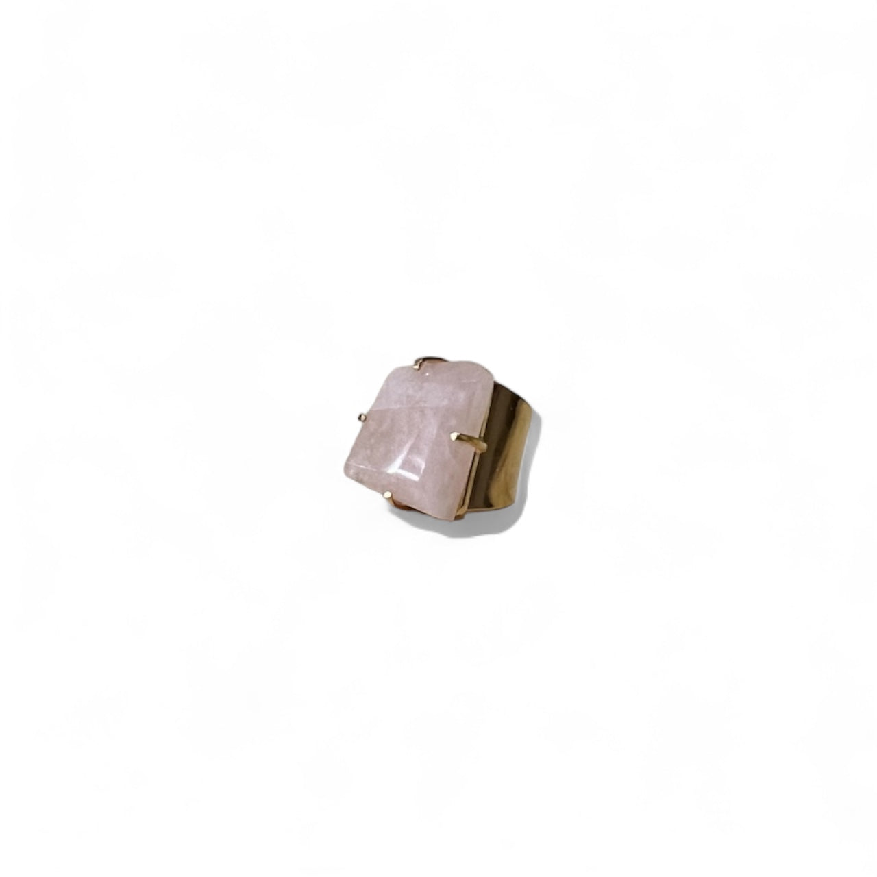 ANILLO FLOR DE CUARZO ROSA