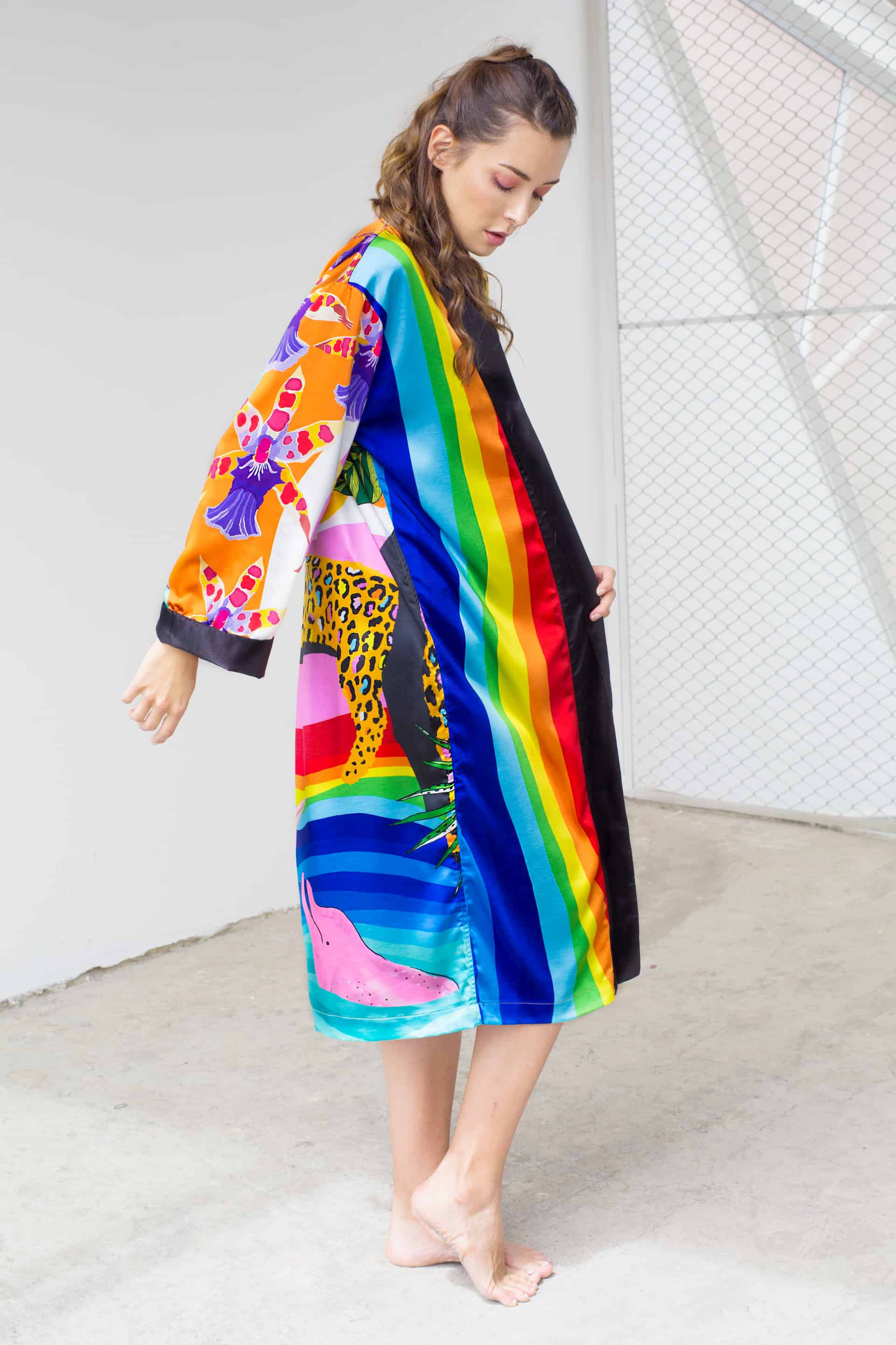 RAINBOW JUNGLE KIMONO