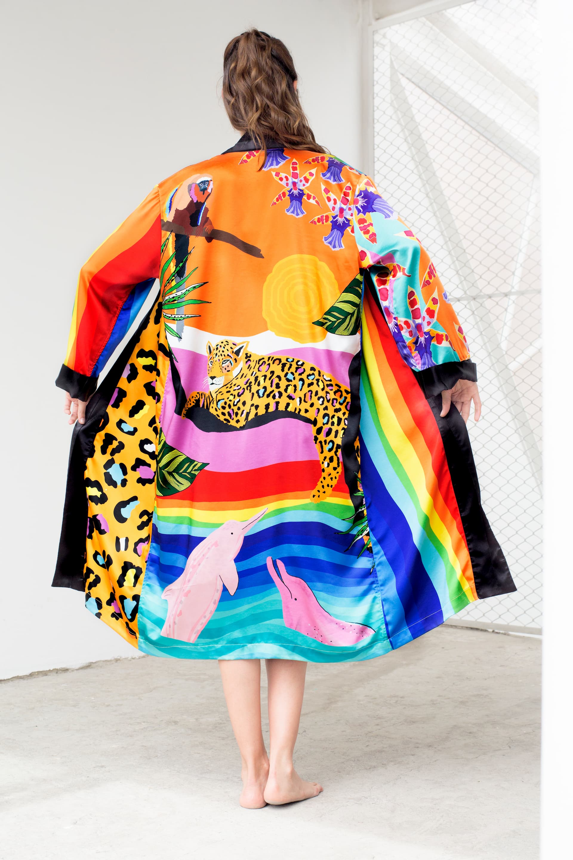 RAINBOW JUNGLE KIMONO