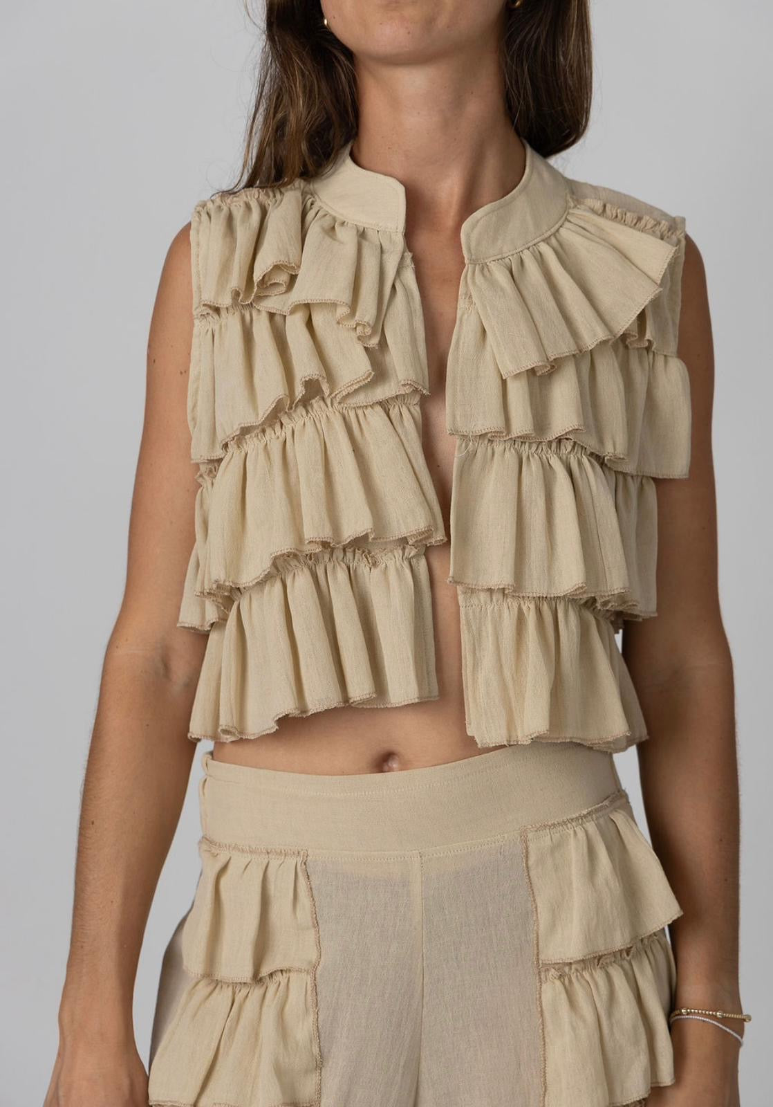 Bohemia Ruffles Vest